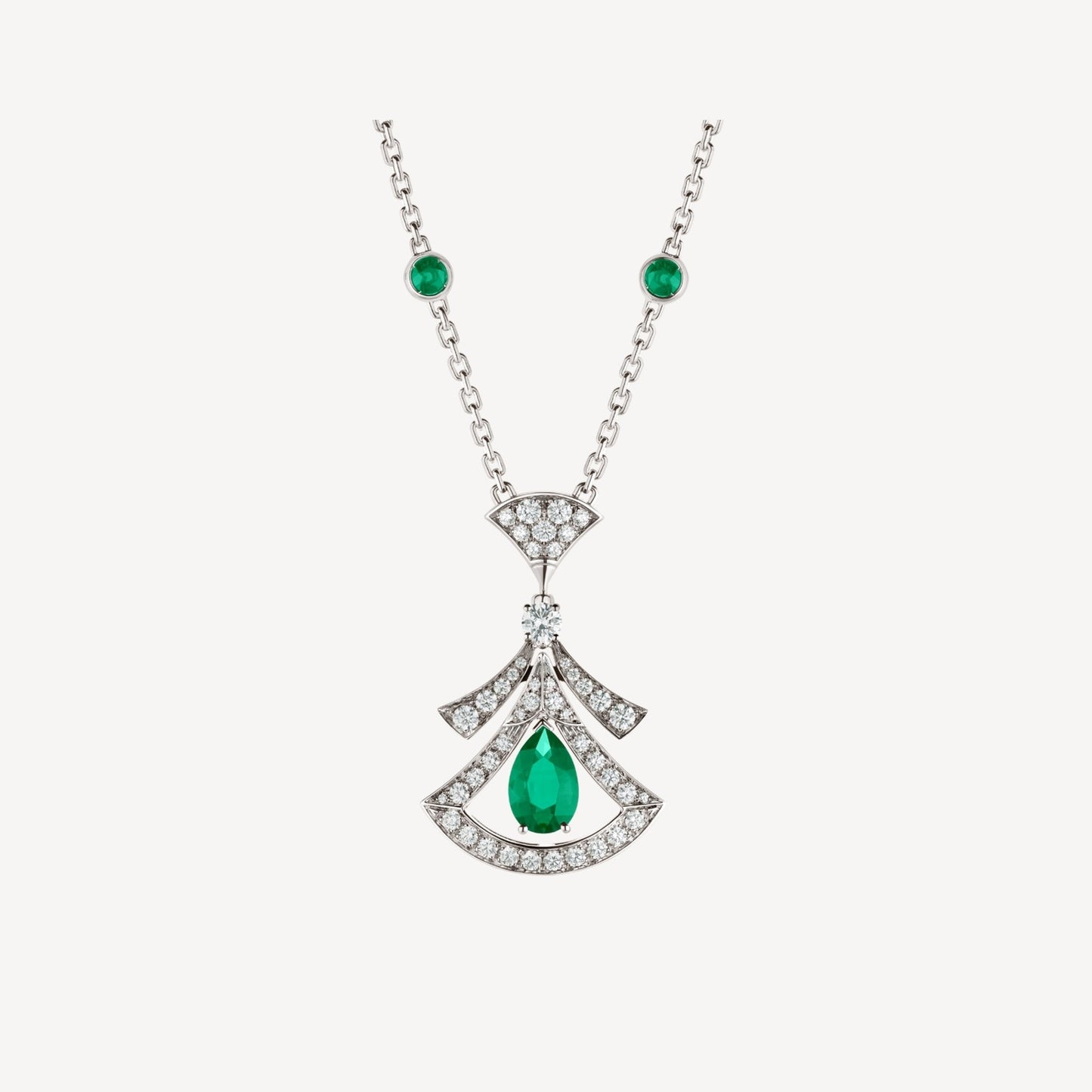 [Mystic Crown]DREAM NECKLACE MALACHITE DIAMOND SILVER