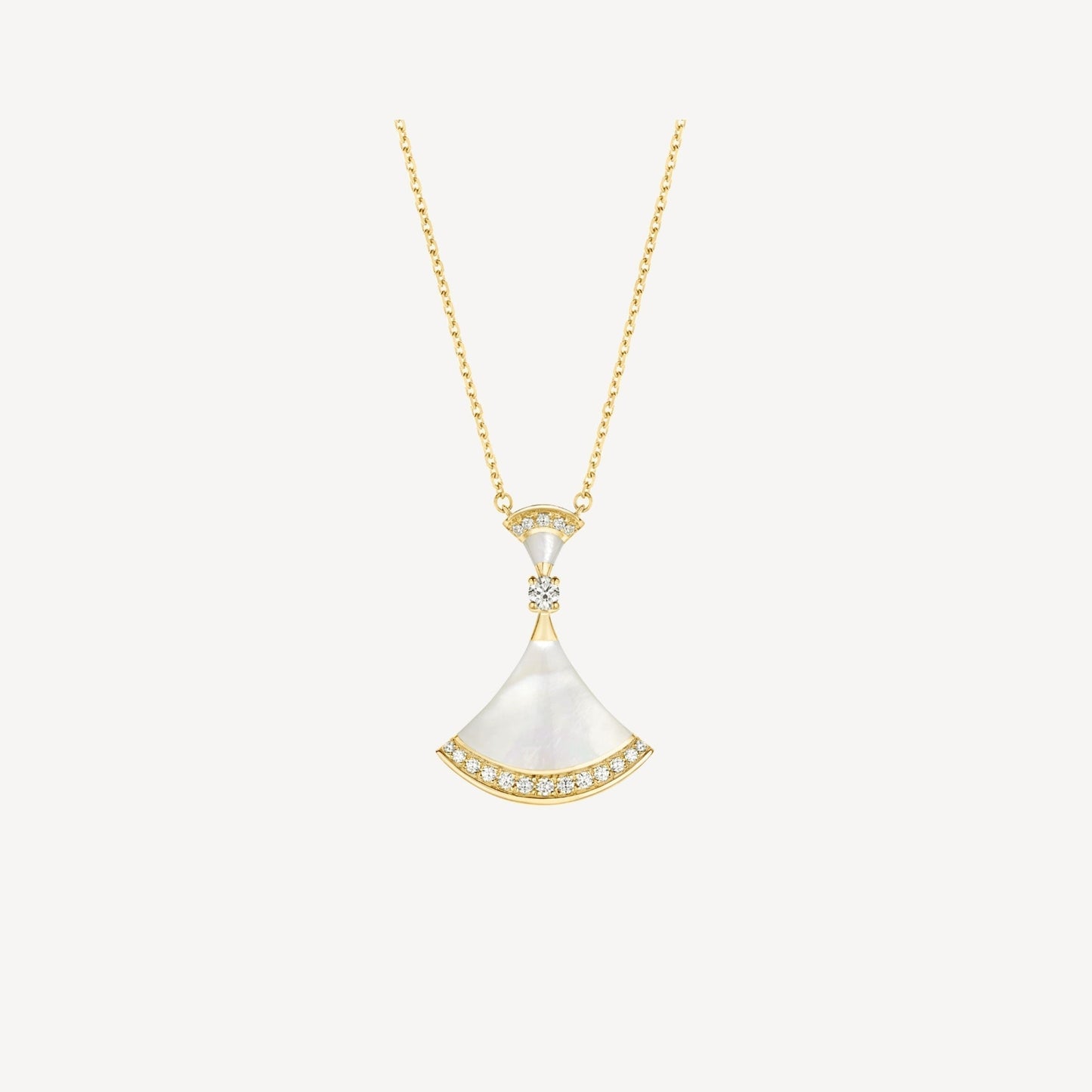[Mystic Crown]DREAM NECKLACE MOP GOLD DIAMOND
