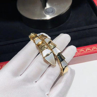 [Mystic Crown]SERPENTI BRACELET MOP GOLD