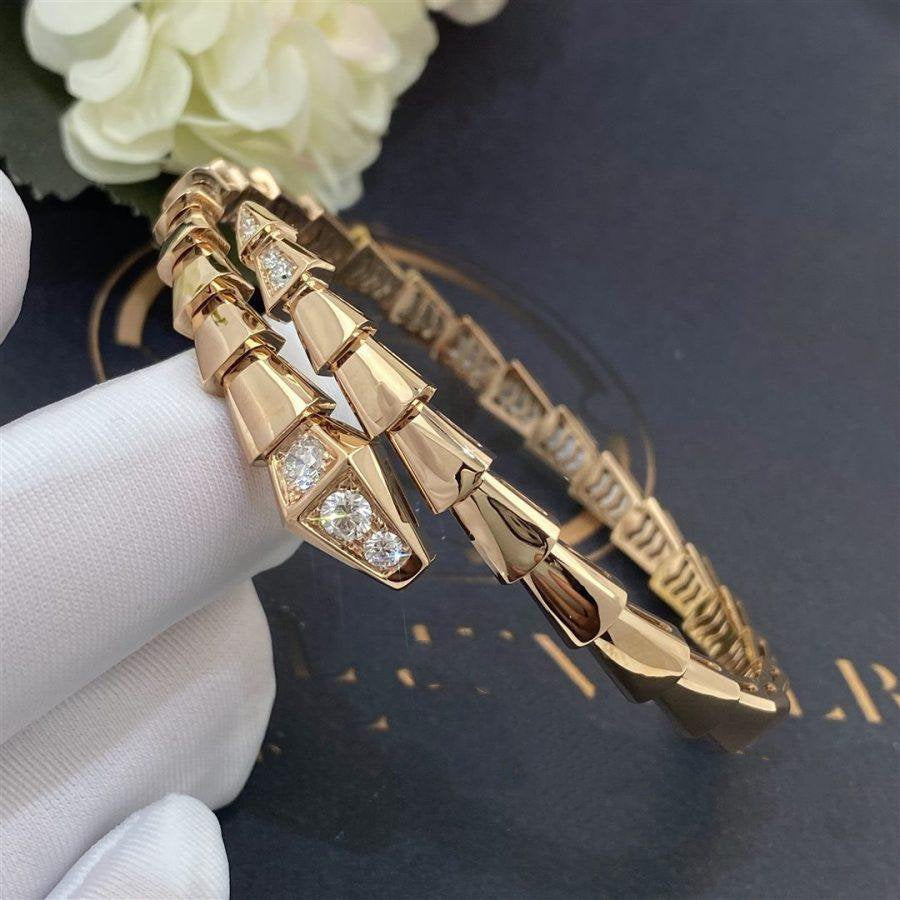 [Mystic Crown]SERPENTI BRACELET DIAMONDS PINK GOLD