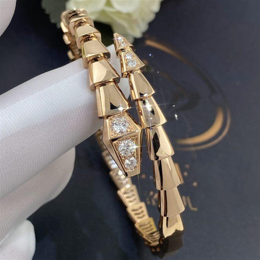 [Mystic Crown]SERPENTI BRACELET DIAMONDS PINK GOLD