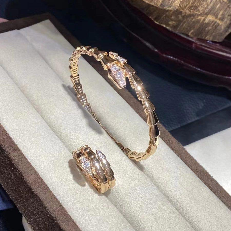 [Mystic Crown]SERPENTI BRACELET DIAMONDS PINK GOLD
