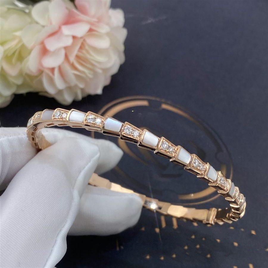 [Mystic Crown]SERPENTI BRACELET PINK GOLD MOP DIAMOND
