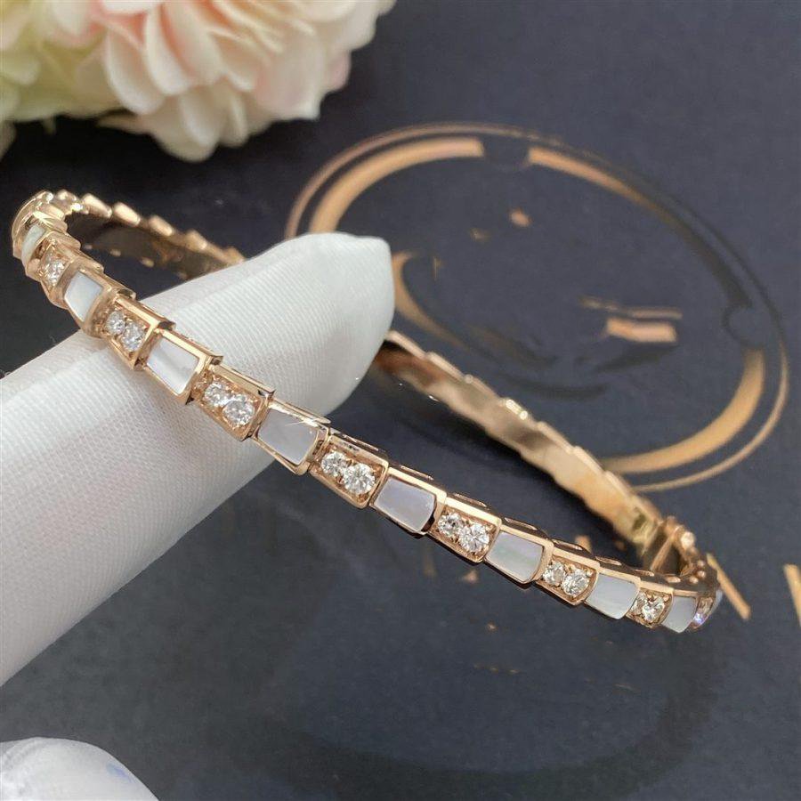 [Mystic Crown]SERPENTI BRACELET PINK GOLD MOP DIAMOND