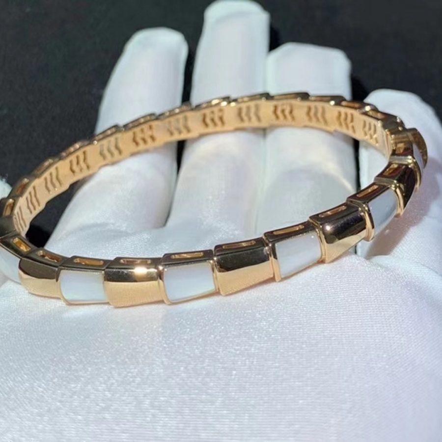 [Mystic Crown]SERPENTI BRACELET PINK GOLD MOP