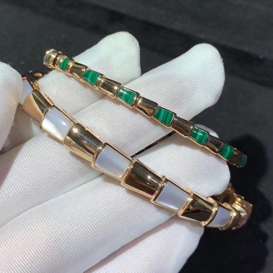 [Mystic Crown]SERPENTI BRACELET PINK GOLD MOP
