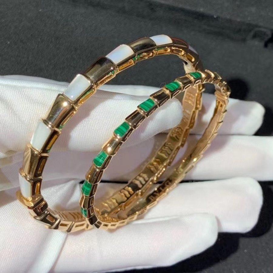 [Mystic Crown]SERPENTI BRACELET PINK GOLD MOP