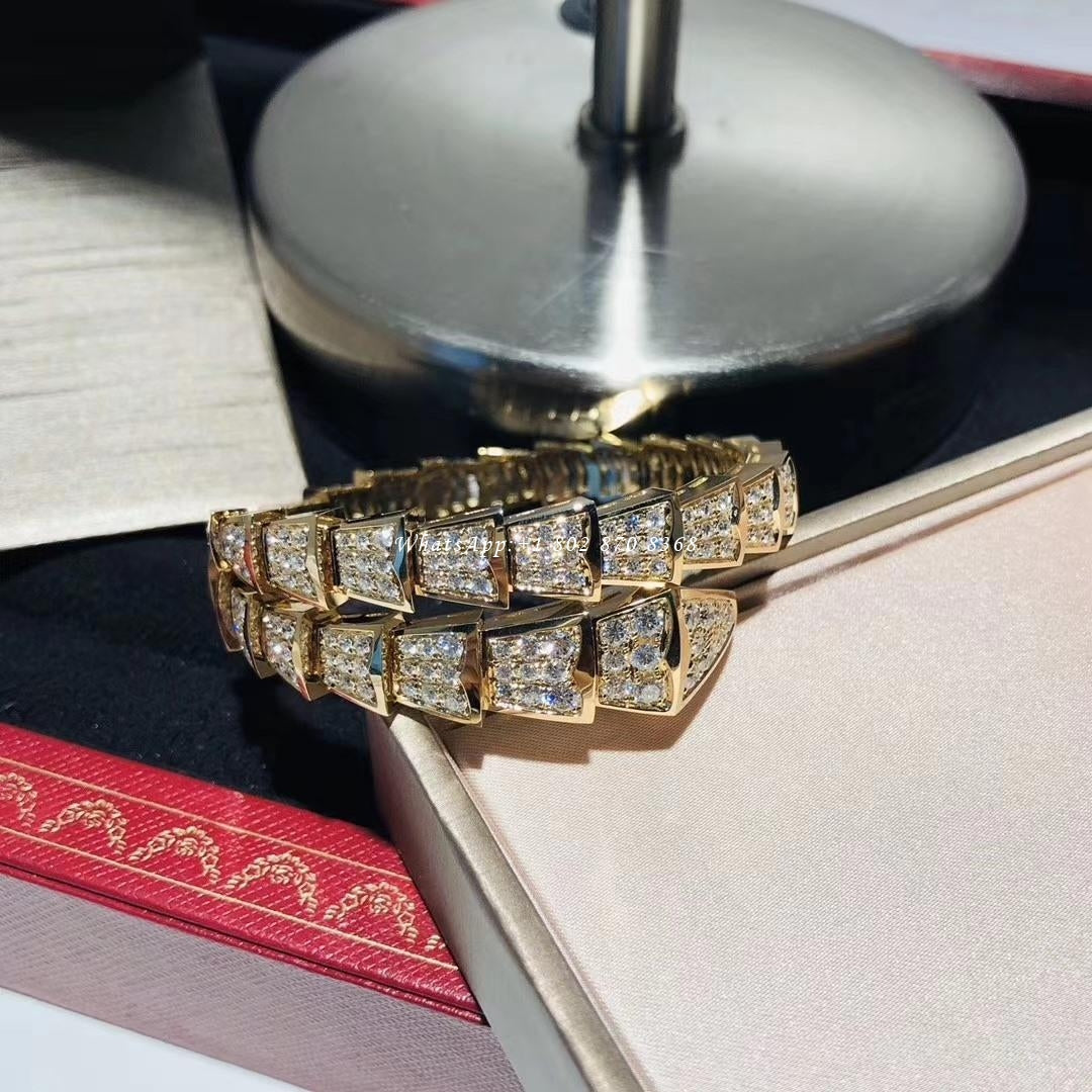 [Mystic Crown]SERPENTI BRACELET 8MM GOLD DIAMOND