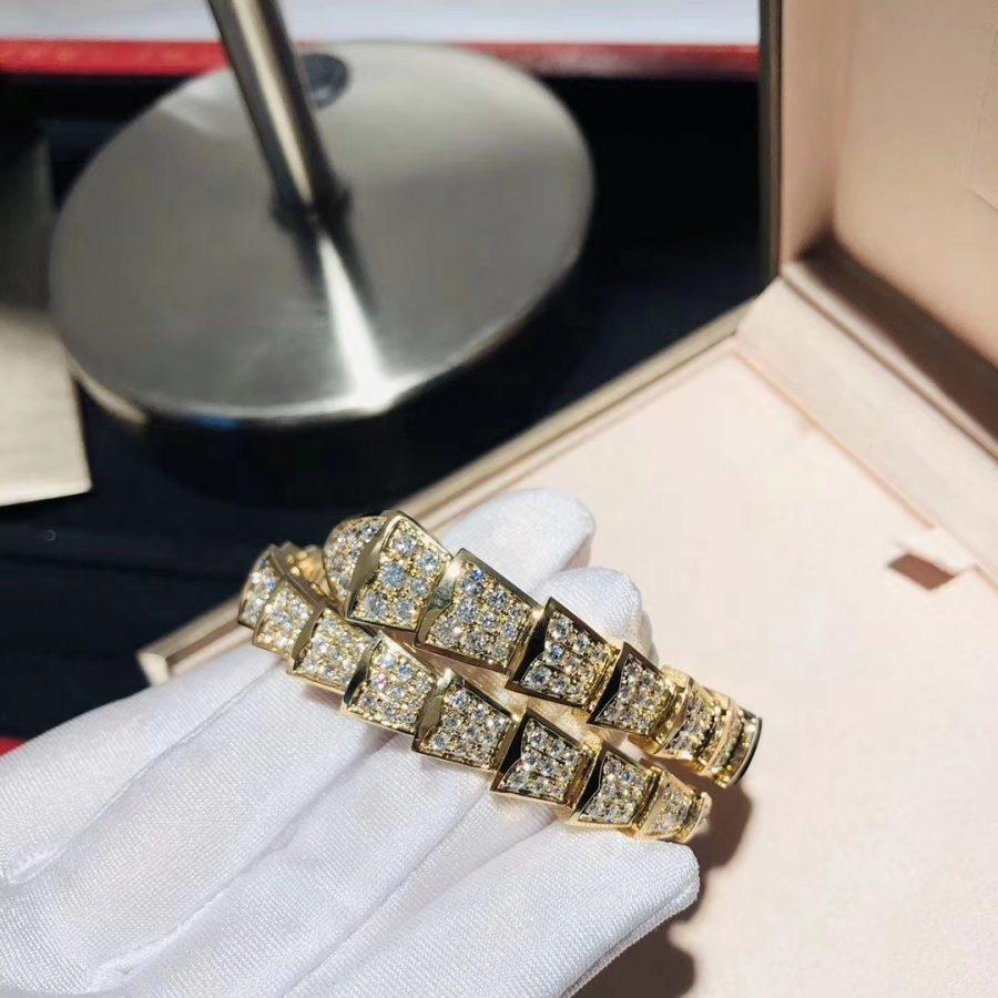 [Mystic Crown]SERPENTI BRACELET 8MM GOLD DIAMOND