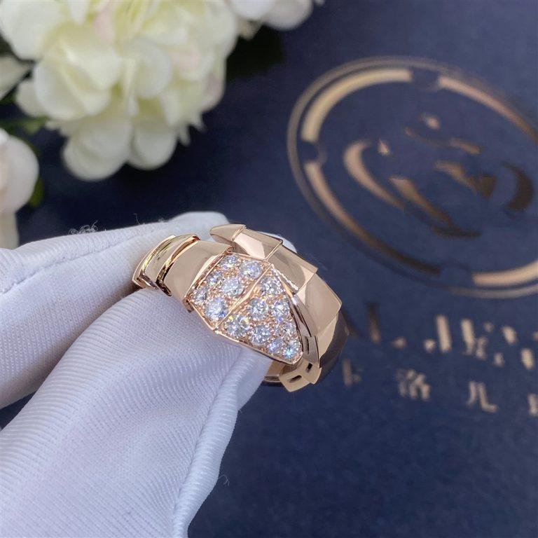 [Mystic Crown]SERPENTI RING PINK GOLD DIAMOND