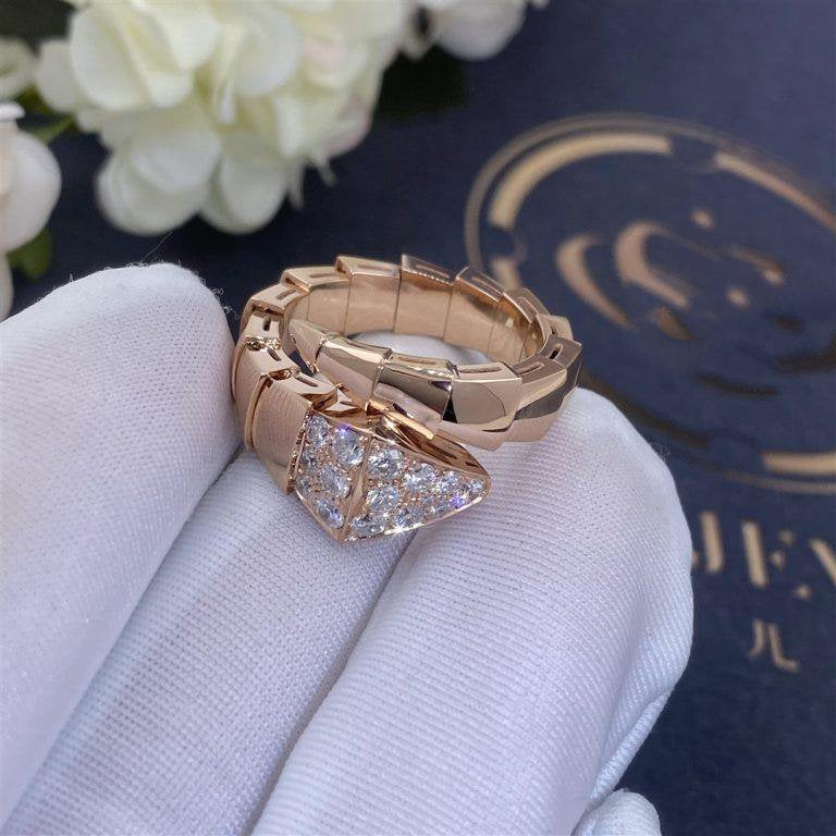 [Mystic Crown]SERPENTI RING PINK GOLD DIAMOND