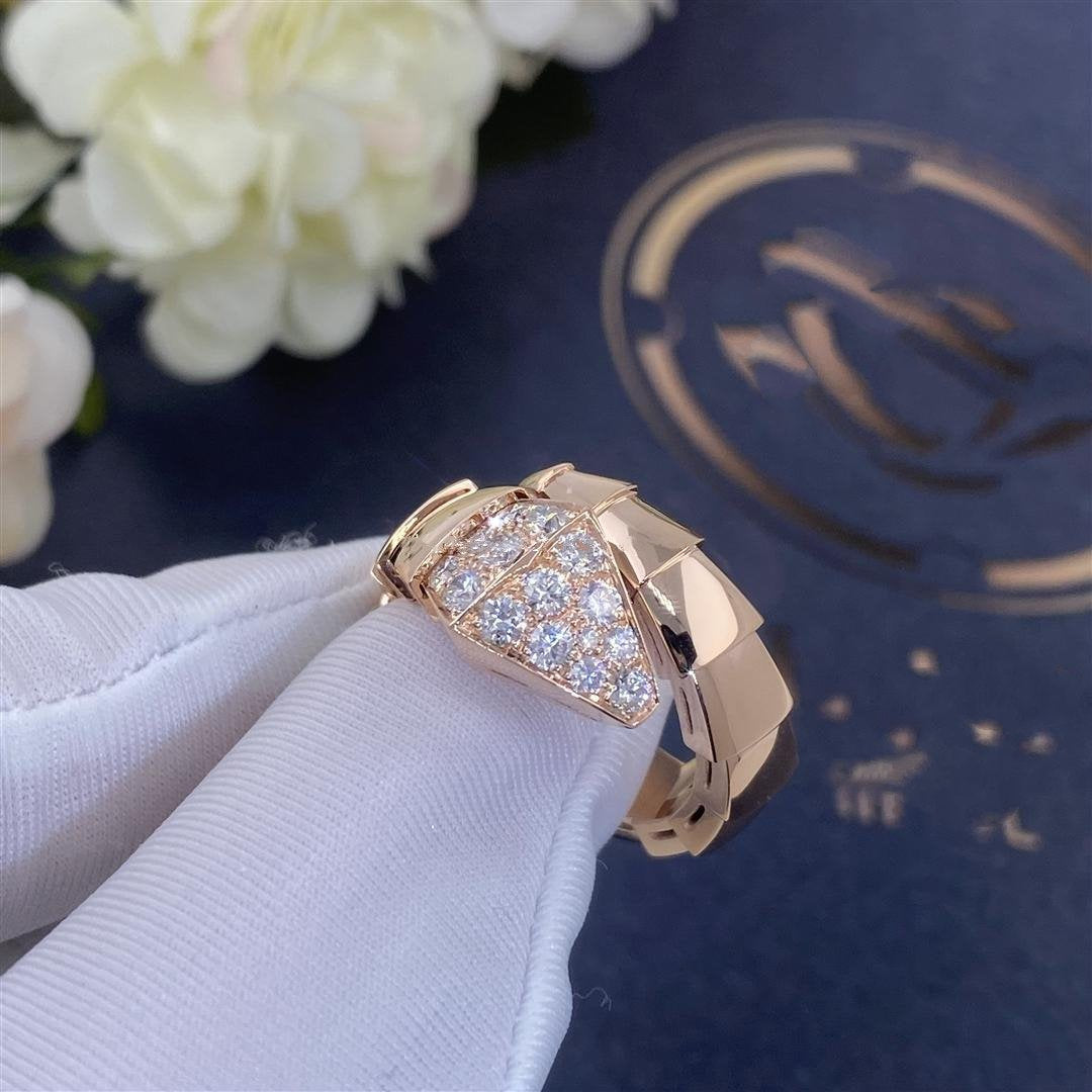 [Mystic Crown]SERPENTI RING PINK GOLD DIAMOND