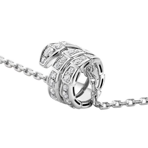 [Mystic Crown]SERPENTI  NECKLACE DOUBLE RING DIAMOND