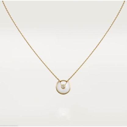 [Mystic Crown]AMULETTE ROSE GOLD MOP NECKLACE