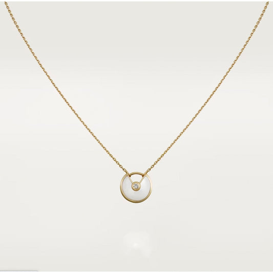 [Mystic Crown]AMULETTE ROSE GOLD MOP NECKLACE
