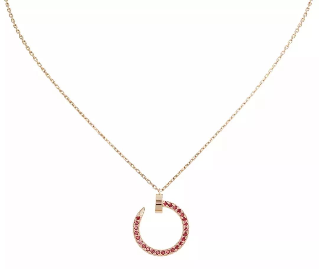 [Mystic Crown]JUSTE NECKLACE GOLD RED DIAMONDS