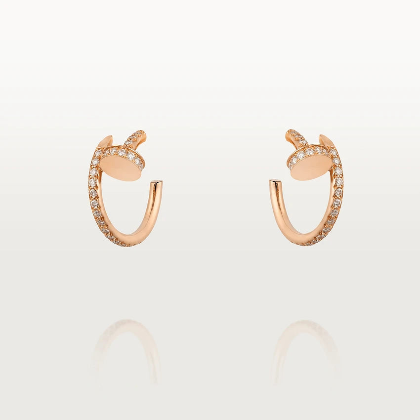 [Mystic Crown]JUSTE EARRINGS 12.75MM PINK GOLD DIAMOND