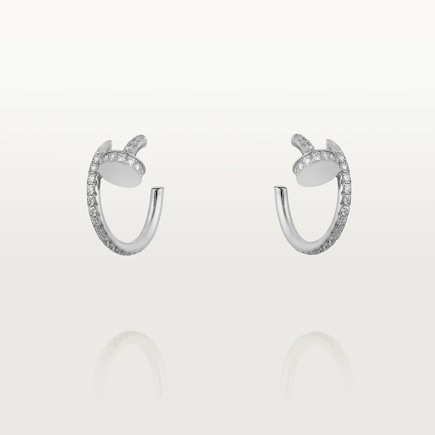 [Mystic Crown]JUSTE EARRINGS 12.75MM SILVER DIAMOND