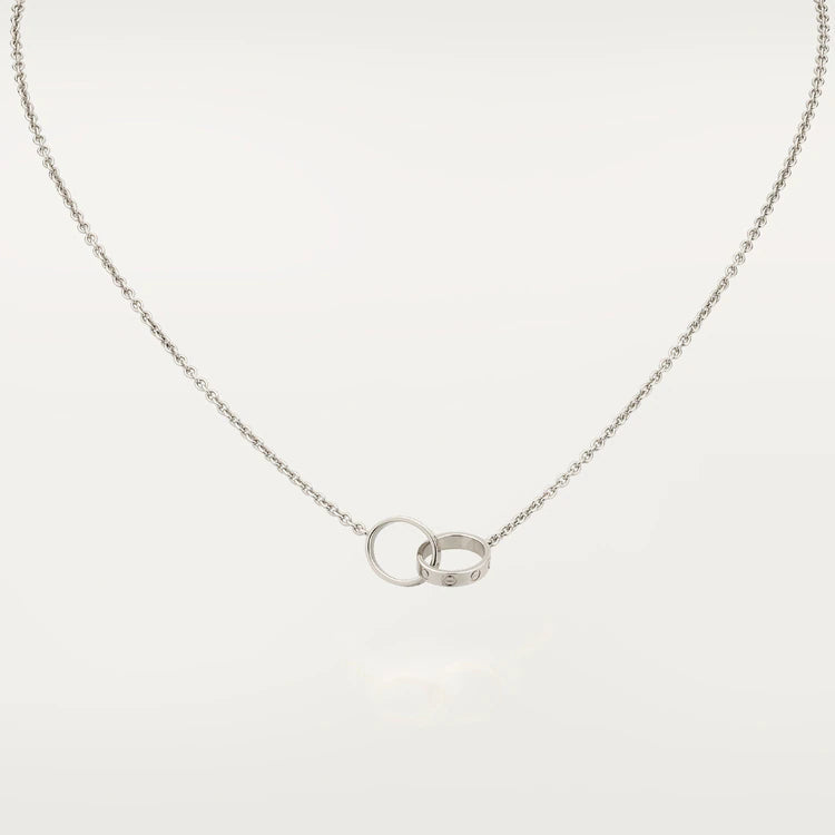 [Mystic Crown]LOVE NECKLACE PINK GOLD AND SILVER