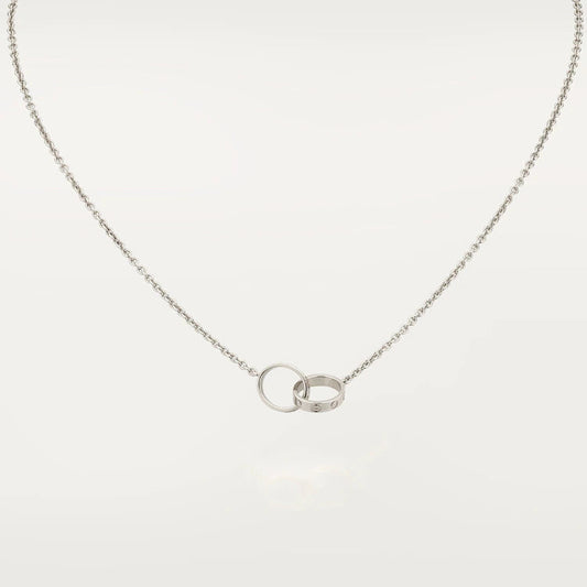 [Mystic Crown]LOVE NECKLACE PINK GOLD AND SILVER