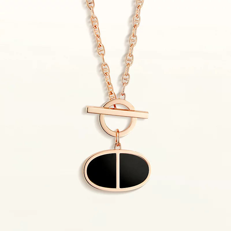 [Mystic Crown]CHAINE VERSO BLACK CERAMIC NECKLACE