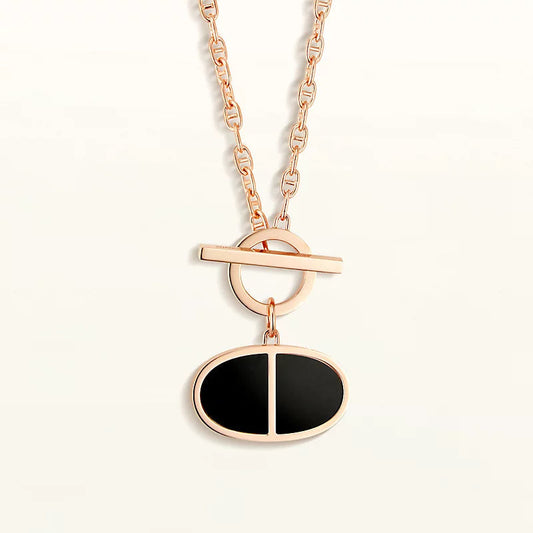 [Mystic Crown]CHAINE VERSO BLACK CERAMIC NECKLACE