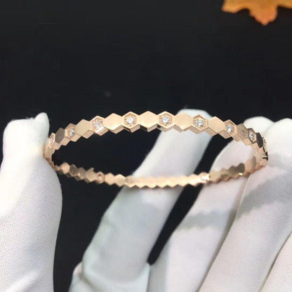[Mystic Crown]BEE LOVE PINK GOLD DIAMOND BRACELET
