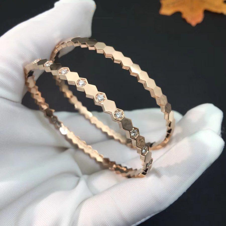 [Mystic Crown]BEE LOVE PINK GOLD DIAMOND BRACELET
