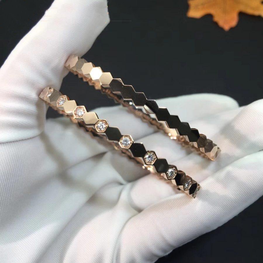 [Mystic Crown]BEE LOVE PINK GOLD DIAMOND BRACELET