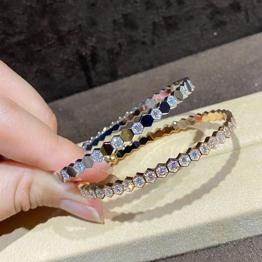[Mystic Crown]BEE LOVE GOLD BRACELET FULL DIAMOND