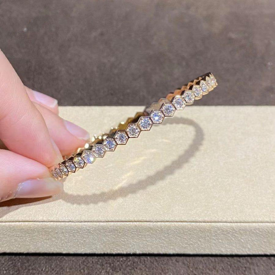 [Mystic Crown]BEE LOVE GOLD BRACELET FULL DIAMOND