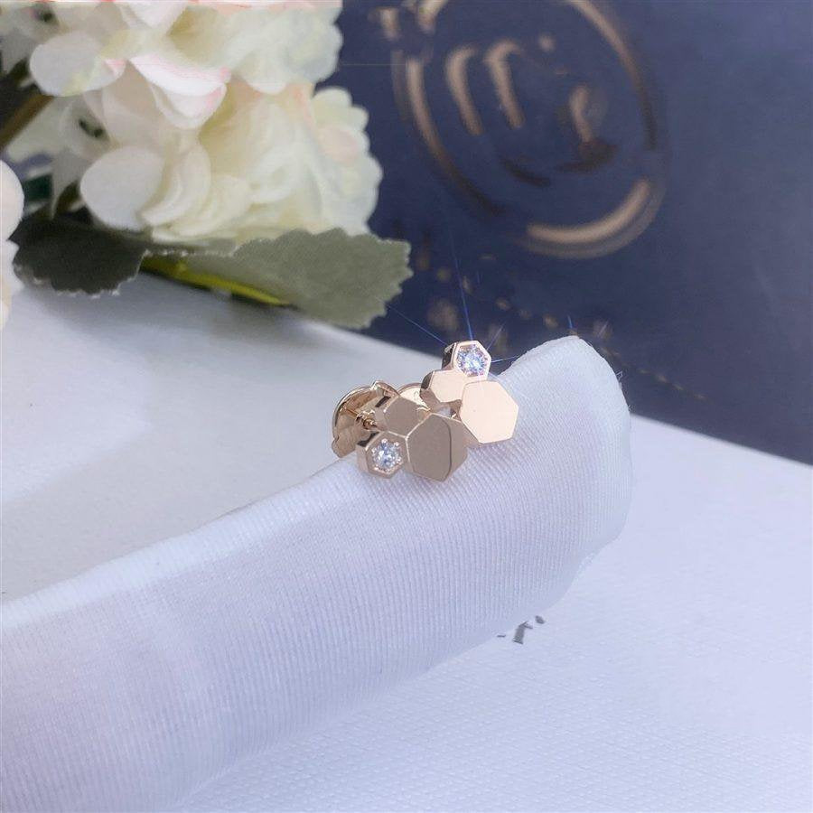 [Mystic Crown]BEE LOVE PINK GOLD DIAMOND EARRINGS