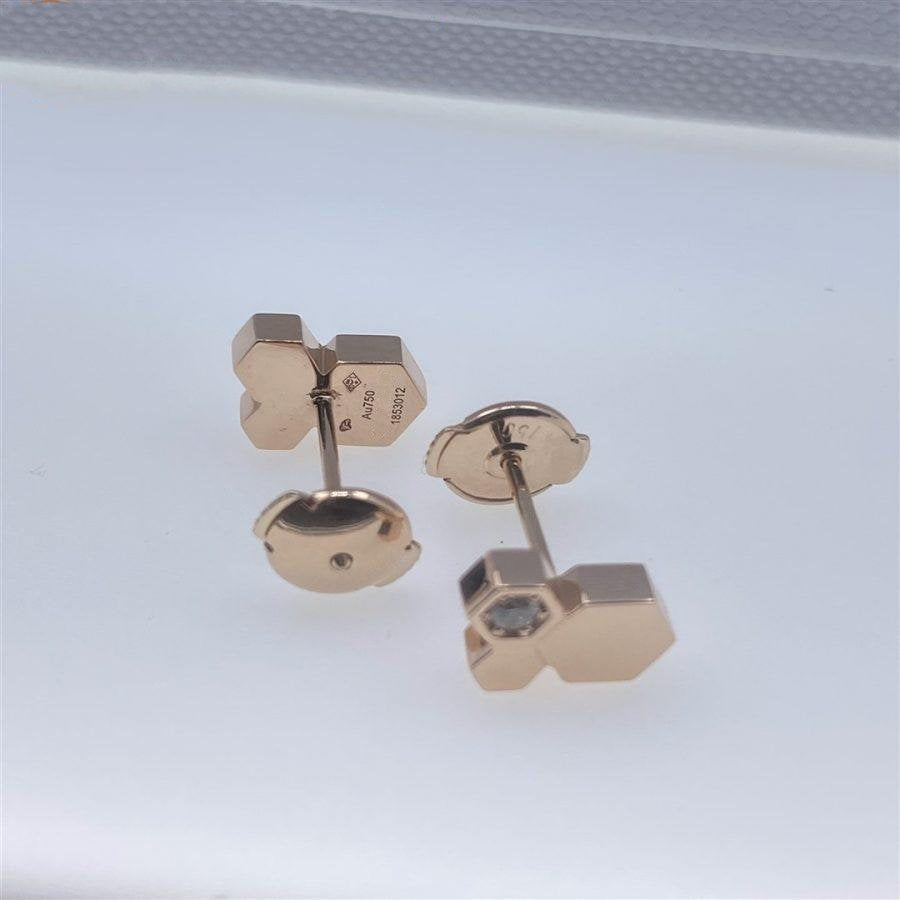 [Mystic Crown]BEE LOVE PINK GOLD DIAMOND EARRINGS