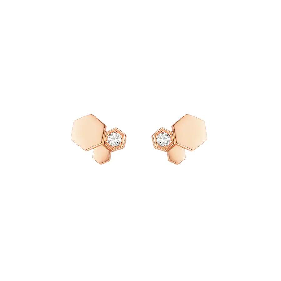 [Mystic Crown]BEE LOVE PINK GOLD DIAMOND EARRINGS