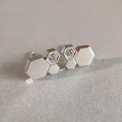 [Mystic Crown]BEE LOVE SILVER DIAMOND EARRINGS