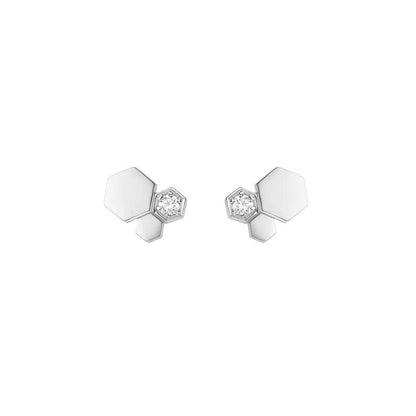 [Mystic Crown]BEE LOVE SILVER DIAMOND EARRINGS