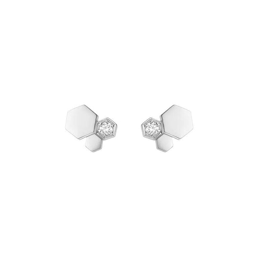 [Mystic Crown]BEE LOVE SILVER DIAMOND EARRINGS