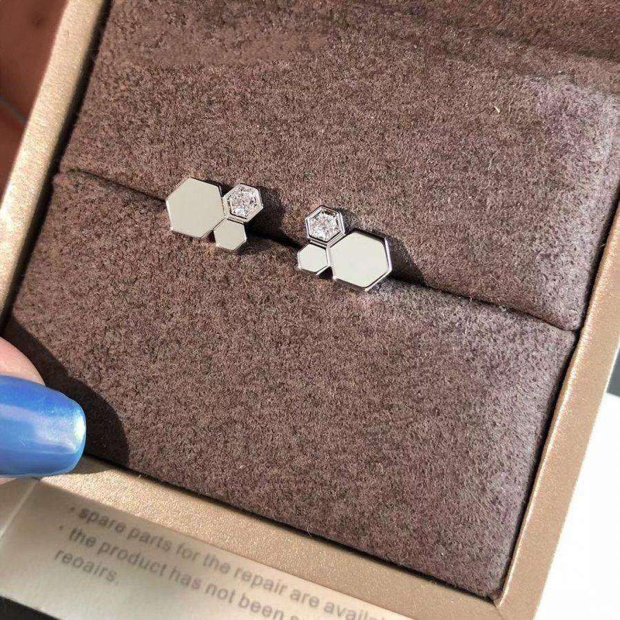 [Mystic Crown]BEE LOVE SILVER DIAMOND EARRINGS