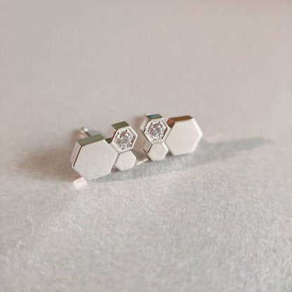 [Mystic Crown]BEE LOVE SILVER DIAMOND EARRINGS