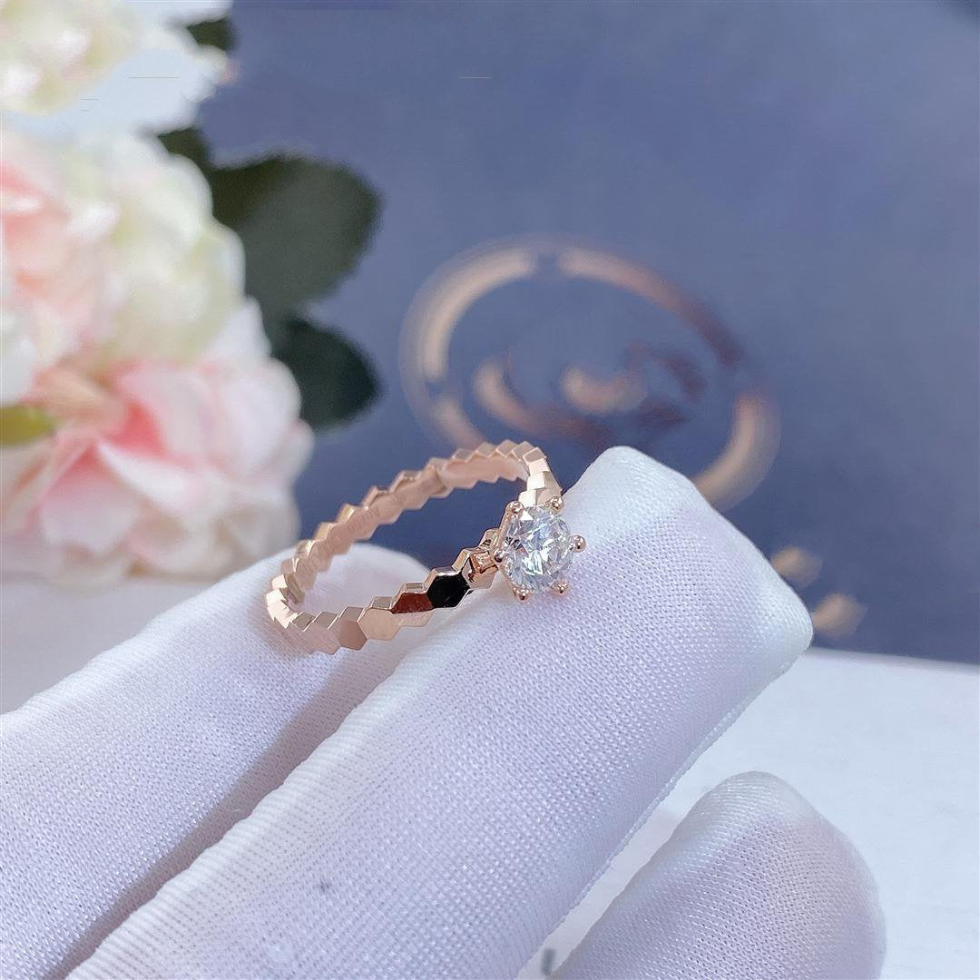 [Mystic Crown]BEE LOVE RING PINK GOLD 1 DIAMOND