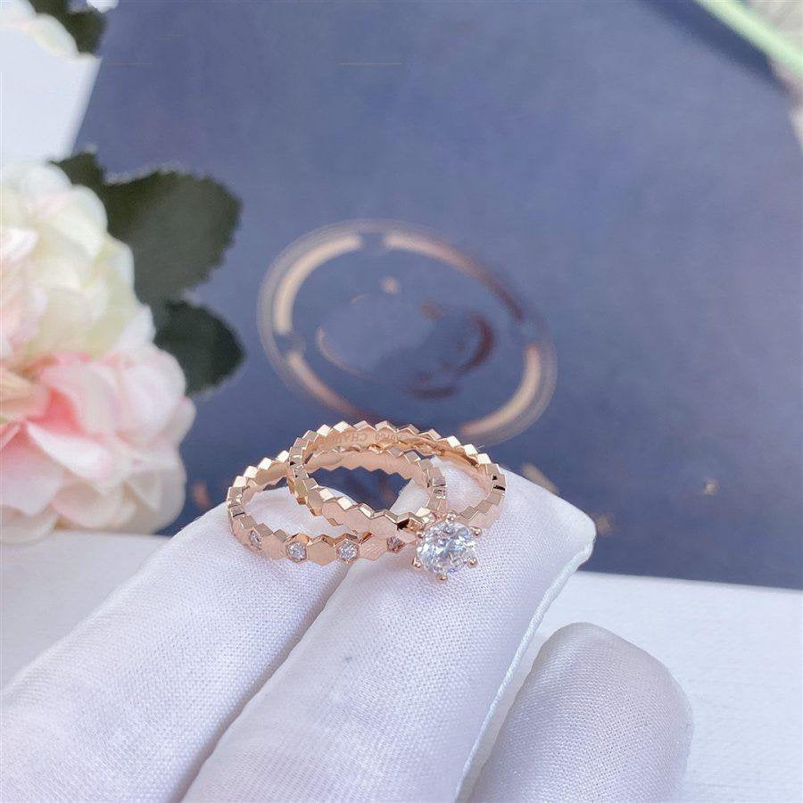 [Mystic Crown]BEE LOVE RING PINK GOLD 1 DIAMOND