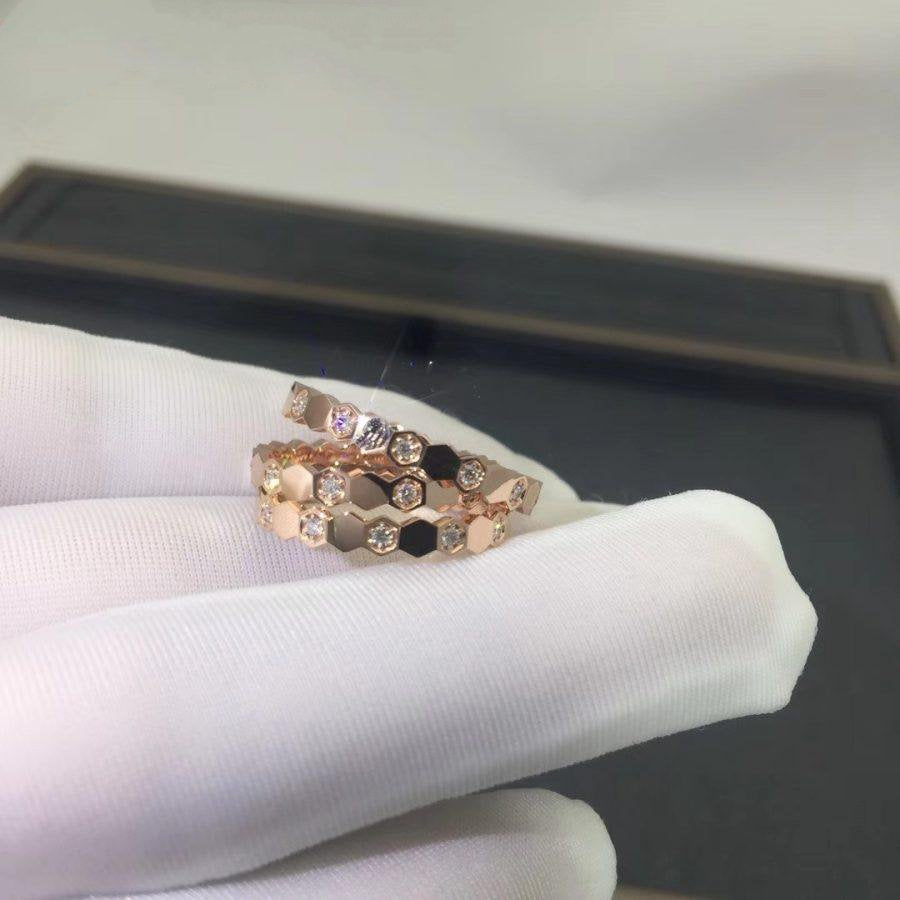 [Mystic Crown]BEE LOVE RING PINK GOLD DIAMOND