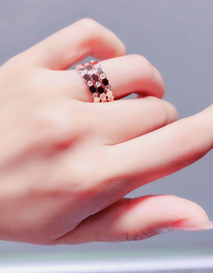 [Mystic Crown]BEE LOVE RING PINK GOLD DIAMOND