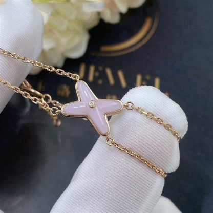 [Mystic Crown]JEUX BRACELET PINK MOP PINK GOLD 1 DIAMOND