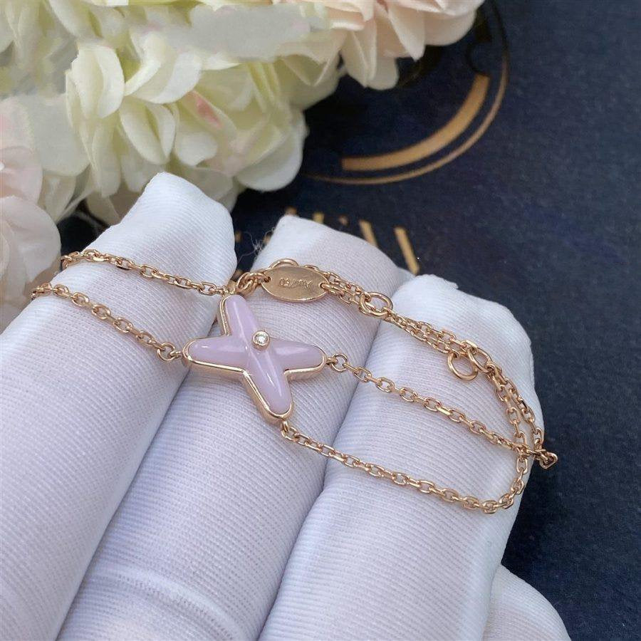 [Mystic Crown]JEUX BRACELET PINK MOP PINK GOLD 1 DIAMOND