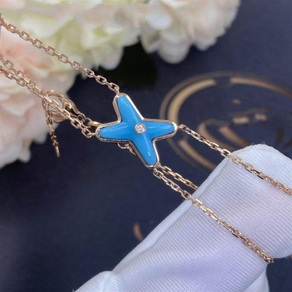 [Mystic Crown]JEUX BRACELET TURQUOISE PINK GOLD 1 DIAMOND