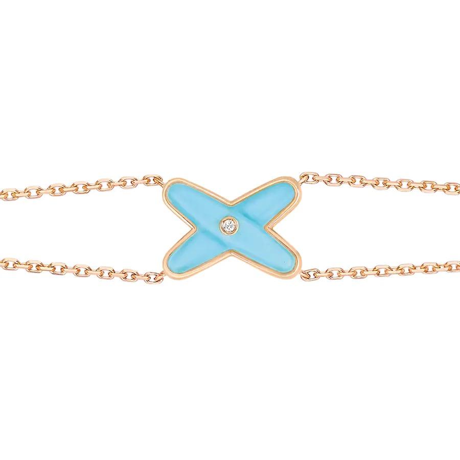 [Mystic Crown]JEUX BRACELET TURQUOISE PINK GOLD 1 DIAMOND