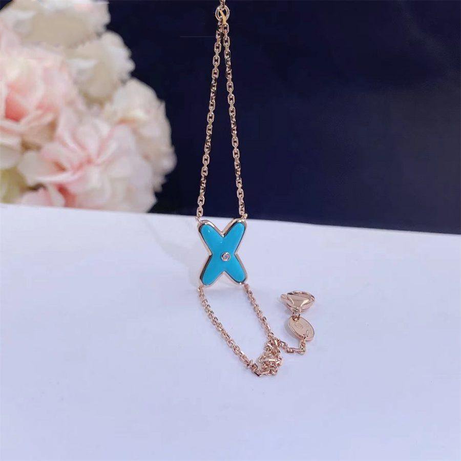 [Mystic Crown]JEUX BRACELET TURQUOISE PINK GOLD 1 DIAMOND