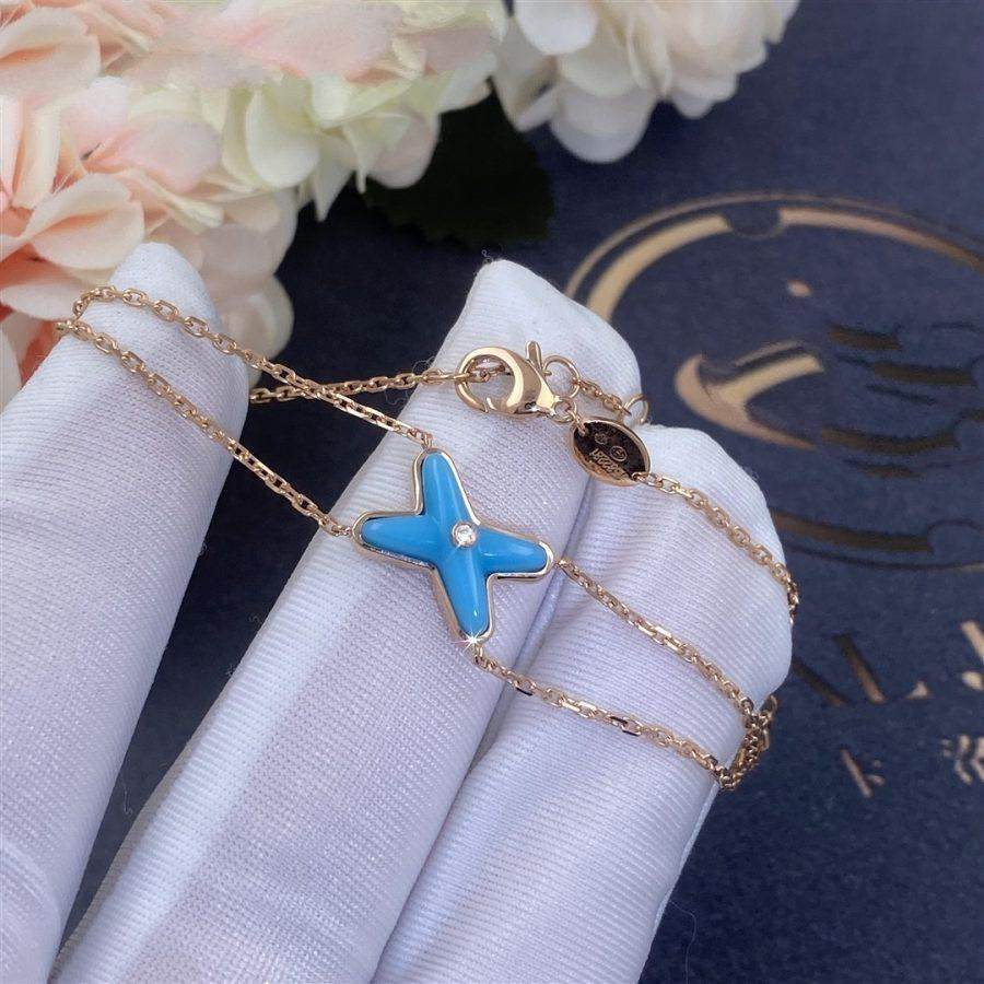 [Mystic Crown]JEUX BRACELET TURQUOISE PINK GOLD 1 DIAMOND