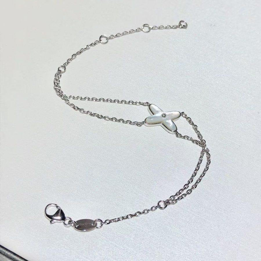 [Mystic Crown]JEUX BRACELET WHITE MOP SILVER 1 DIAMOND